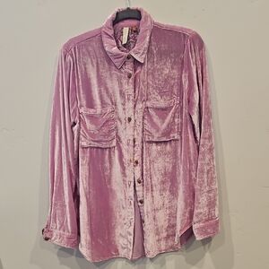 NWT Pilcro Velvet Blouse